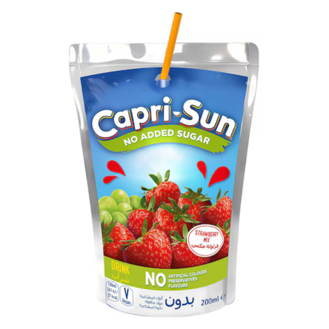 Capri-Sun Fruit Nectar Strawberry 200ml | كابري سن عصير الفراولة