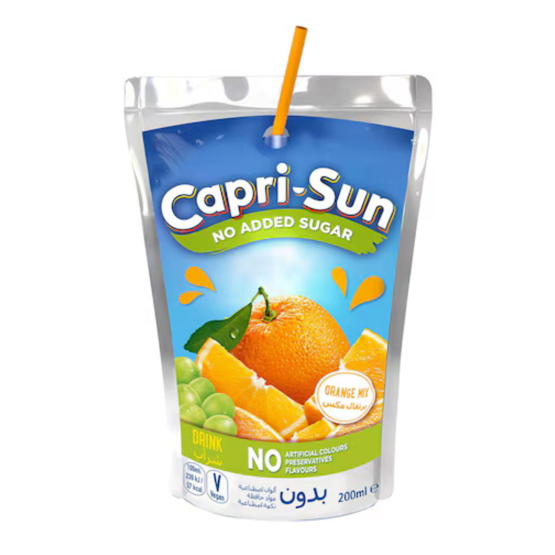 Capri-Sun Fruit Nectar Orange 200ml | كابري سن عصير البرتقال