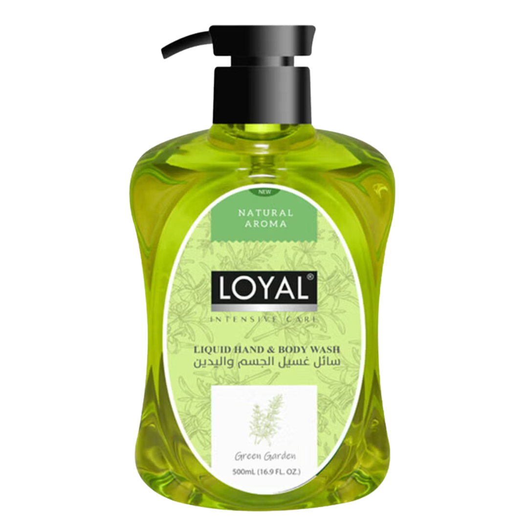 Loyal Liquid Hand & Body Wash Green Garden 500ml | لويال سائل غسيل الجسم واليدين