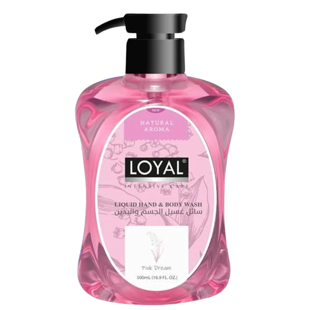 Loyal Liquid Hand & Body Wash Pink Dream 500ml | لويال سائل غسيل الجسم واليدين