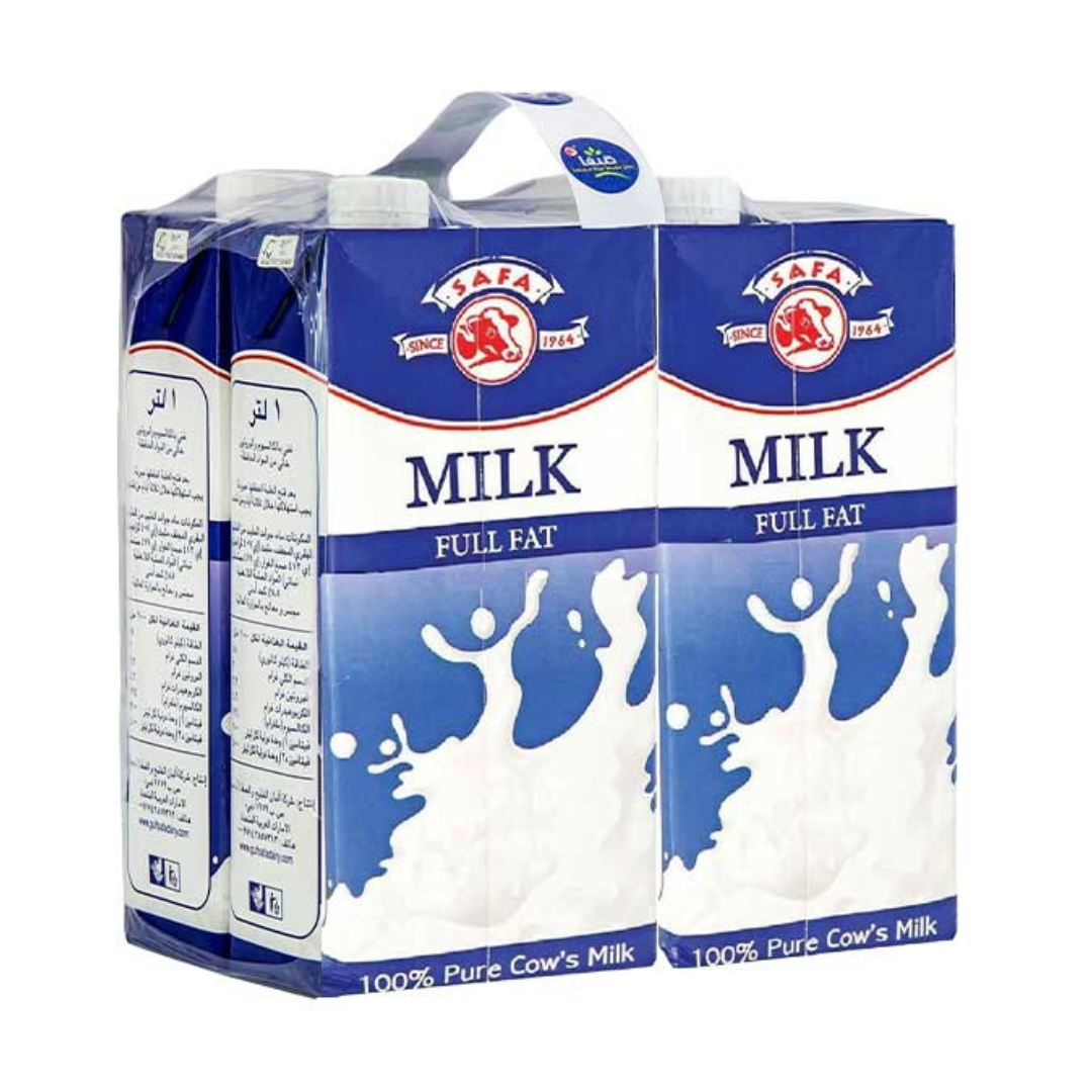 Safa Long Life Milk 4 x 1L