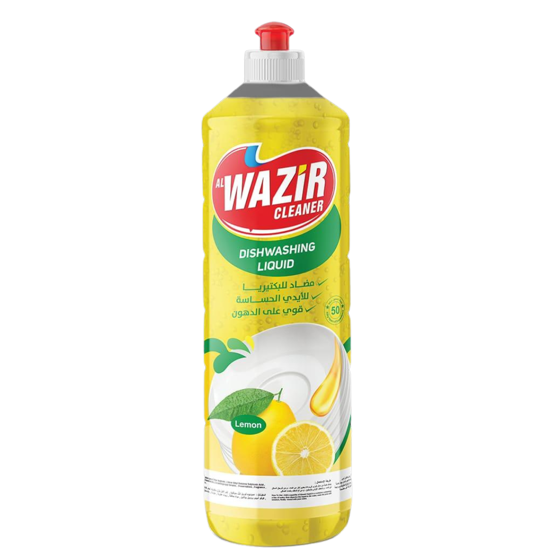 Al Wazir Dishwashing Yellow 650ml | الوزير سائل غسيل الصحون