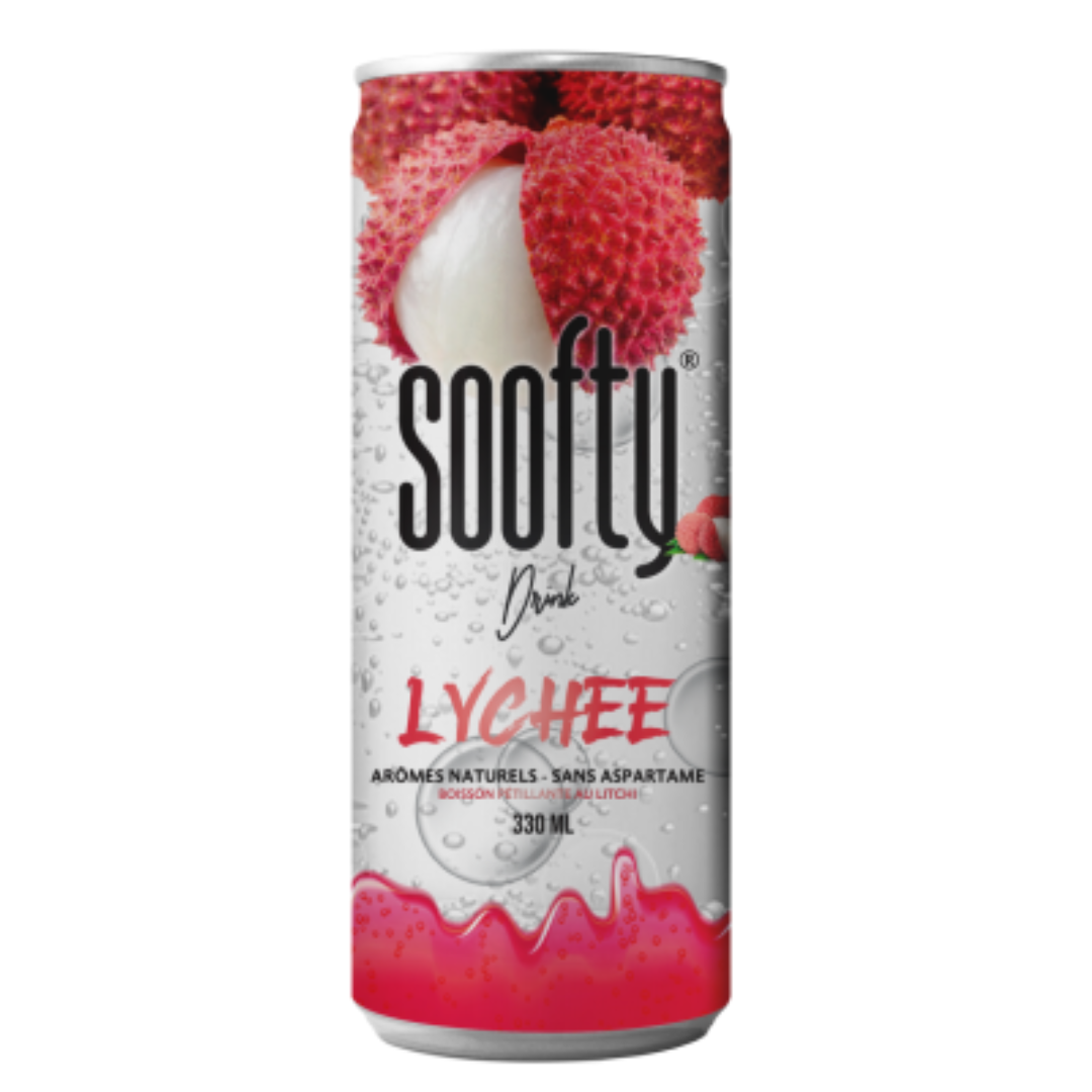 Soofty Sparkling Lychee Flavor 330ml | سوفتي بنكهة الليتشي