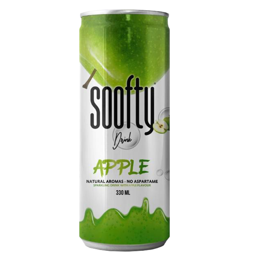 Soofty Sparkling Apple Flavor 330ml | سوفتي بنكهة التفاح