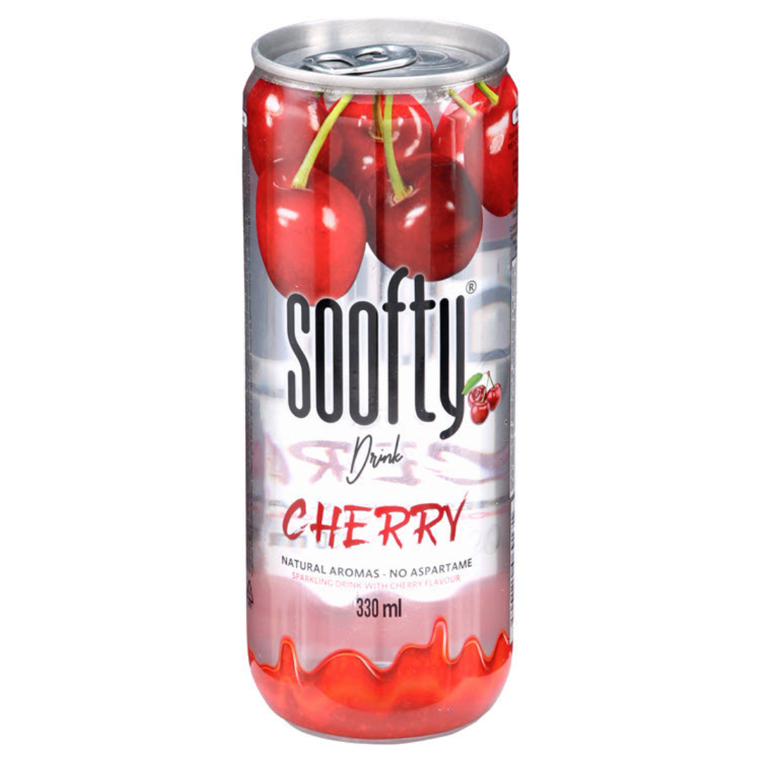 Soofty Sparkling Cherry Flavor 330ml | سوفتي بنكهة الكرز