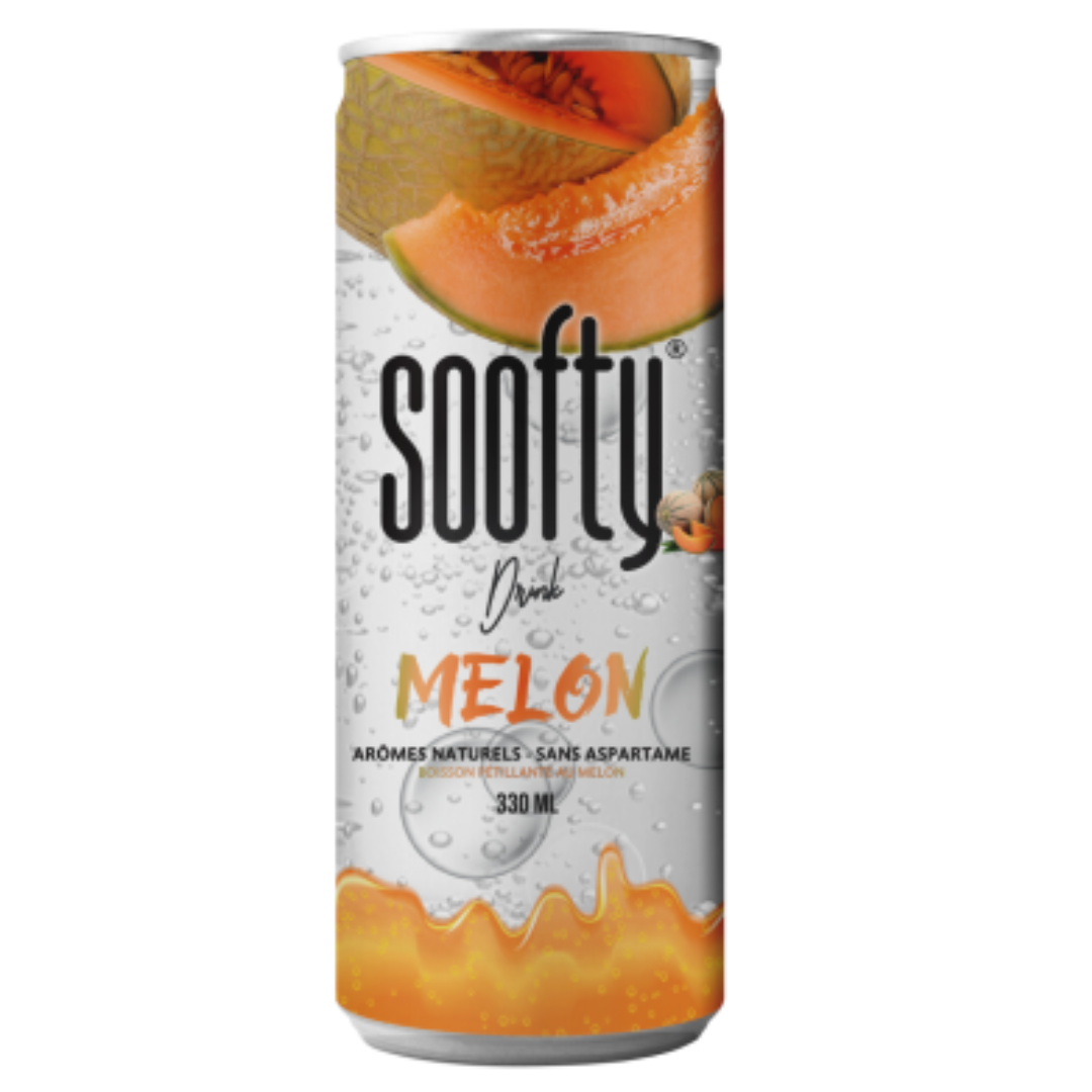 Soofty Sparkling Melon Flavor 330ml | سوفتي بنكهة الشمام