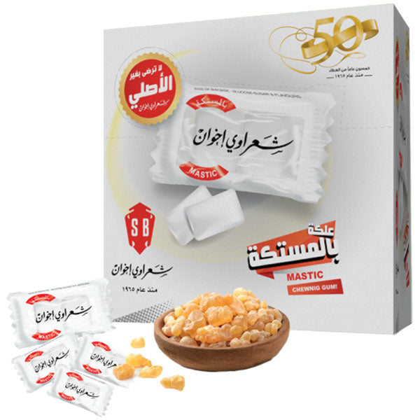 Sharawe Mastic Chewing Gum Box 100 Pcs | شعراوي علكة بالمستكة