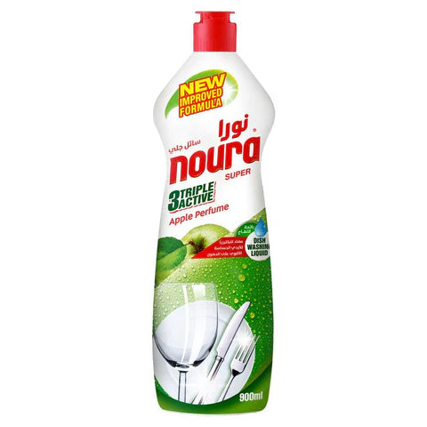 Noura Super Dishwashing Liquid Apple 500ml | نورا سائل جلي