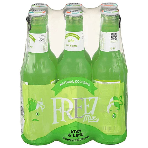 Freez Carbonated Kiwi and Lime Flavored Drink 24 Pcs X 275ml | فريز كيوي وليمون أخضر