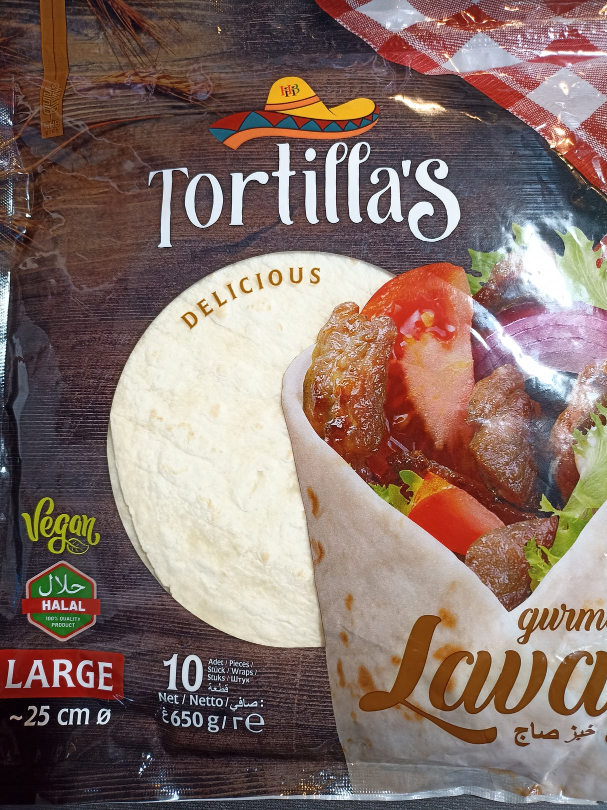 Tortilla's White (10 x 25cm) 650g