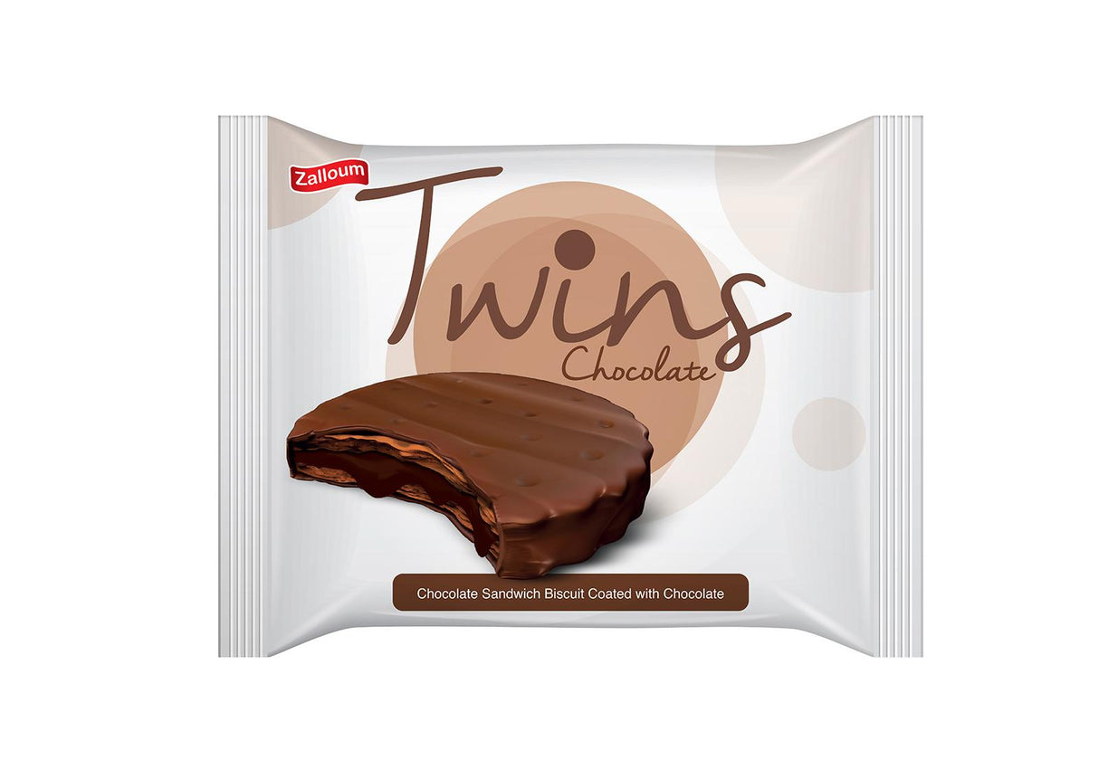 Zalloum Twins Chocolate 27g | زلوم بسكويت الشوكولاتة