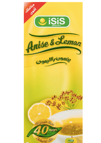 iSiS Anise Lemon Tea 25 sachets | ايزيس ينسون بالليمون