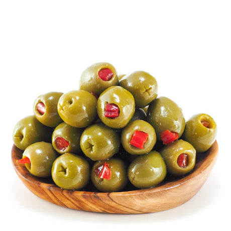 Al Nabulsi Green Olives with Sweet Pepper 500g | النابلسي زيتون أخضر بالفليفلة