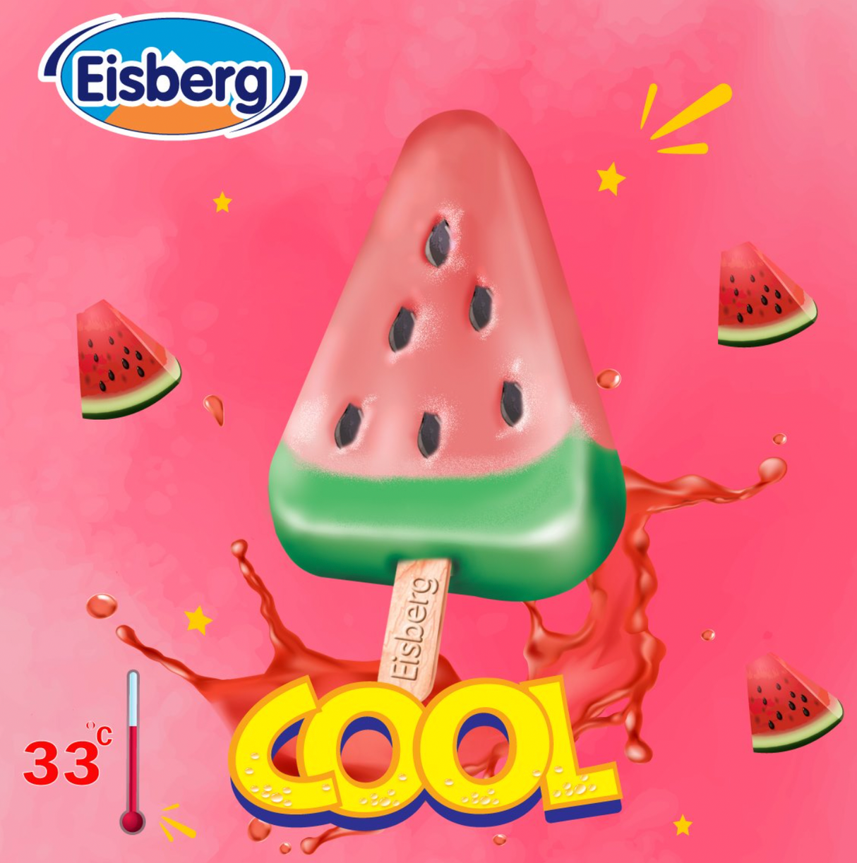 Eisberg Cool Watermelon Flavor 60g | ايسكريم كول