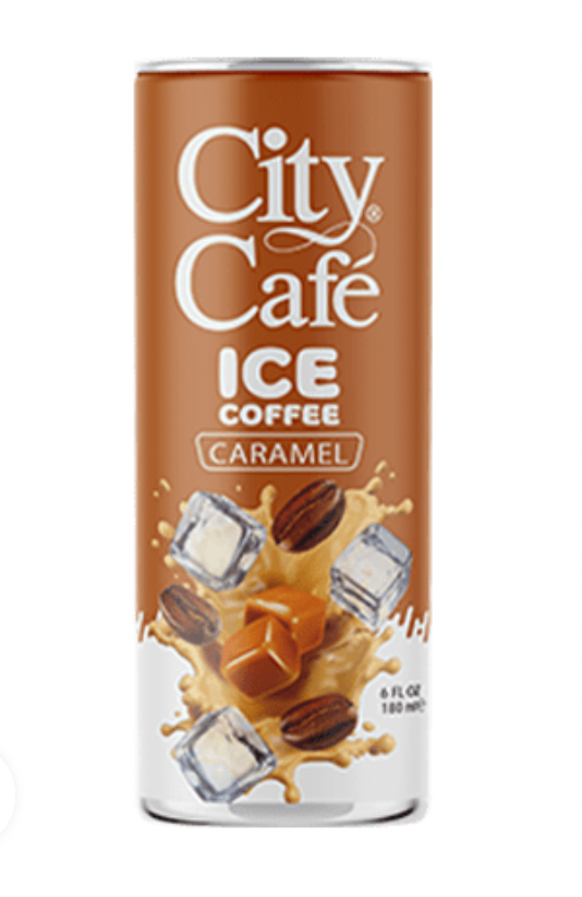 City Café Ice coffee Caramel 180ml | قهوة مثلجة بالكراميل