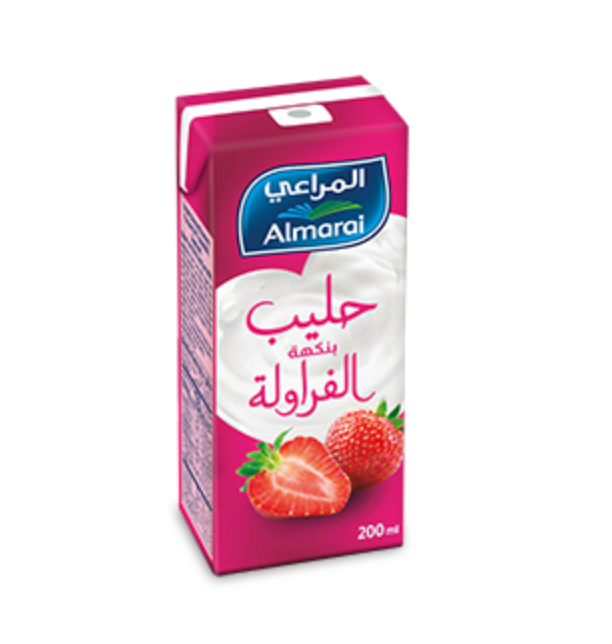 Al Marai Long Life Strawberry Milk 200ml | حليب بالفراولة