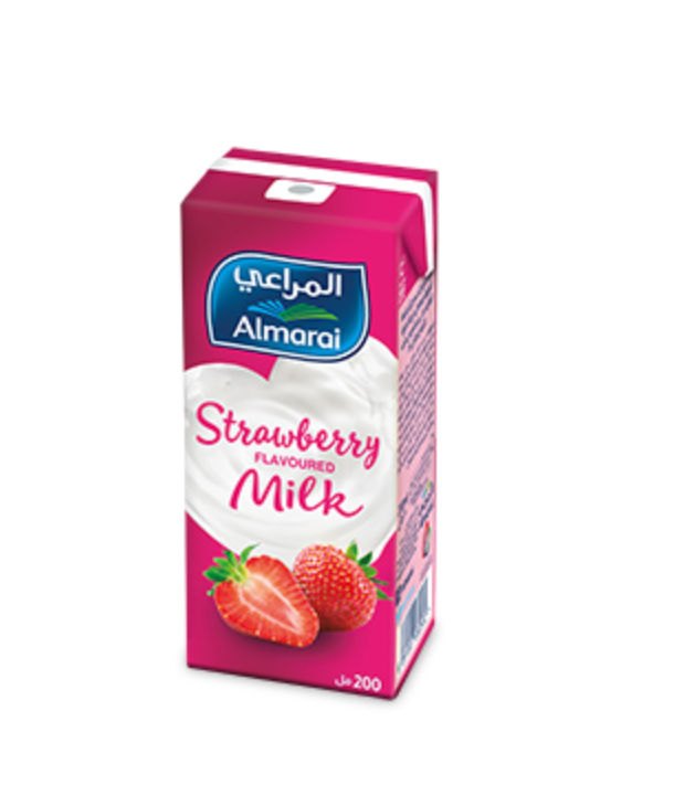 Al Marai Long Life Strawberry Milk 200ml | حليب بالفراولة