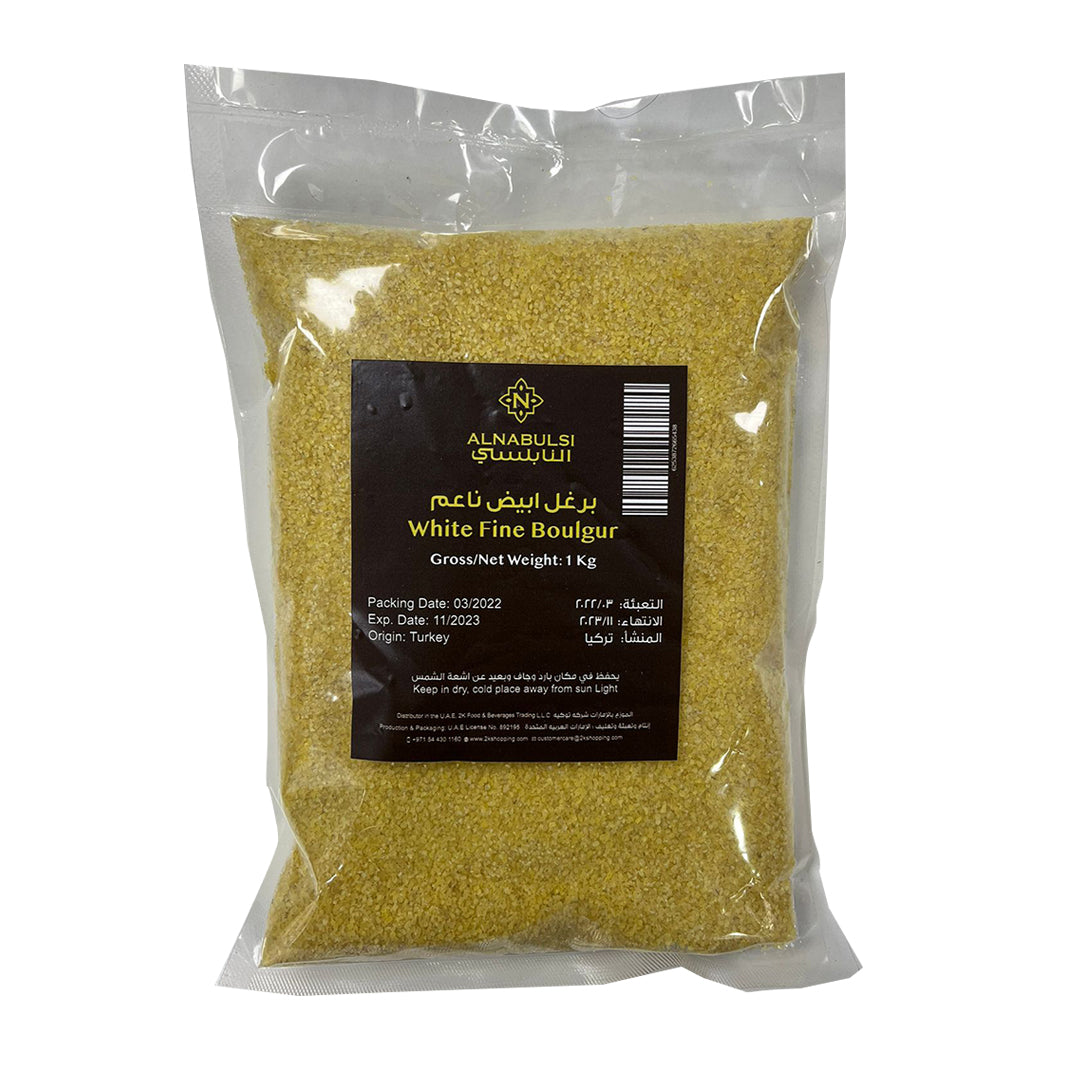 Al Nabulsi Boulgur White Fine 1kg | النابلسي برغل ابيض ناعم