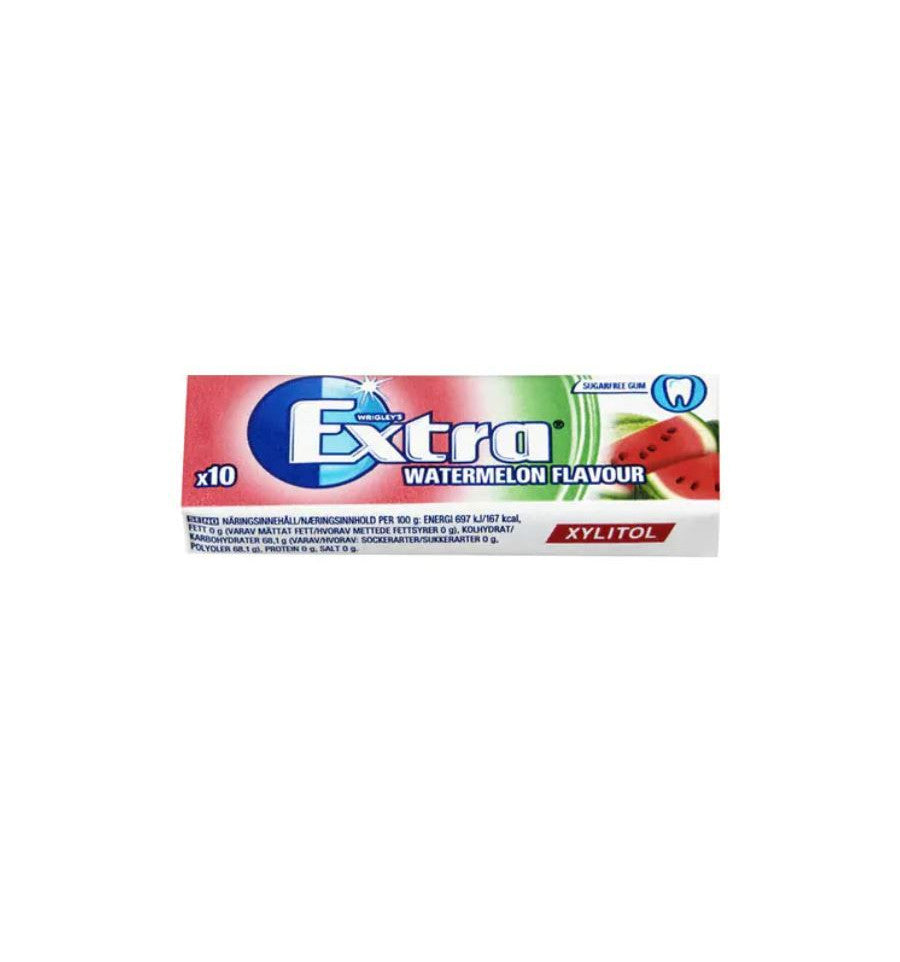 Wrigley's Extra Chewing Gum Watermelon Flavor 10Pellets | علكة إكسترا بالبطيخ